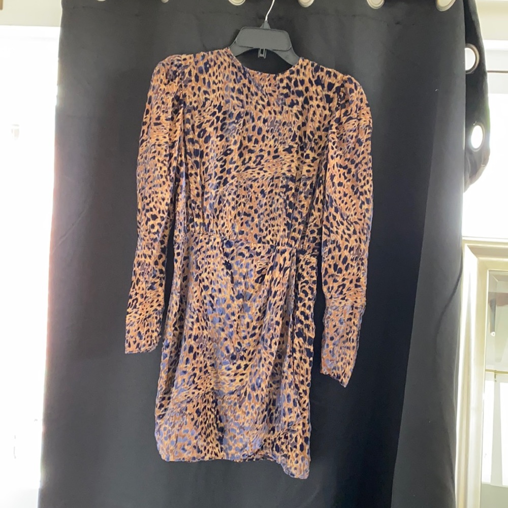 The Kooples burnout velvet dress, leopard print
